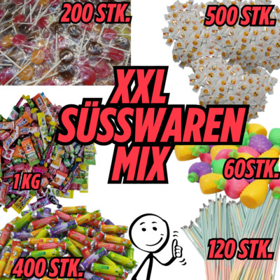 7,5kg Süßigkeiten Mix Lutscher Kaubonbons Traubenzucker Großpackung Bigbox