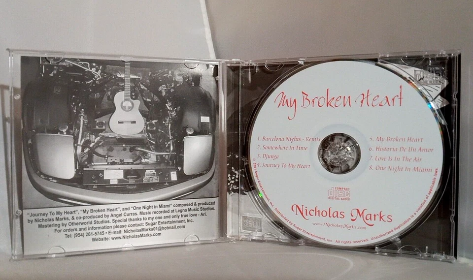 Nicholas Marks: My Broken Heart - 2001 Sugar Entertainment CD Album Foto 3 de 3