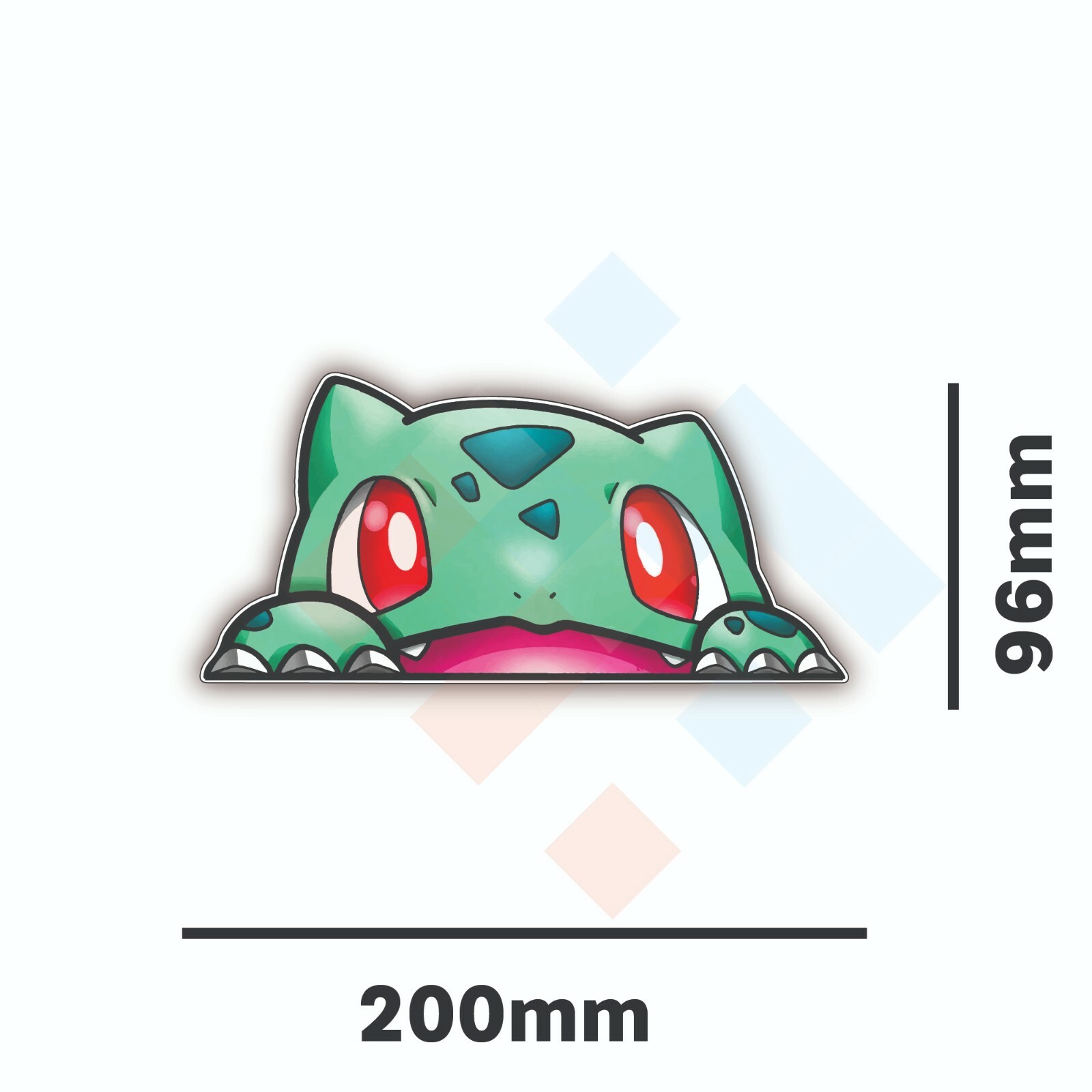 Bulbasaur Sticker window decal - Cute peeking JDM Funny Drift Car Ute ...
