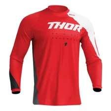 Thor Sector Edge Red and White MX Off-Road Jersey Men's Sizes SM - 4X