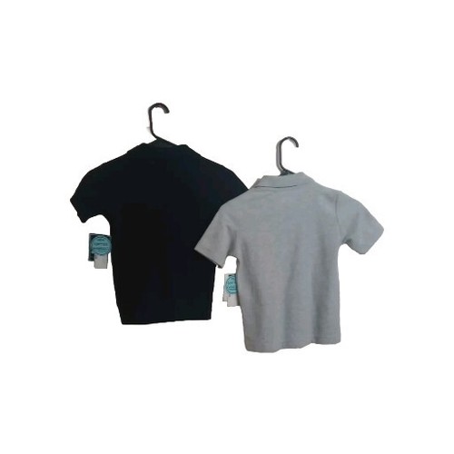 2 New Back To School Shirt's Black/Gray For Boys Size XS (4/5) With softer... - Picture 2 of 4