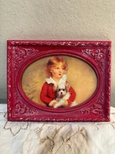 Hand Painted Christmas Framed Art Upcycled ~ YOU CHOOSE Piece