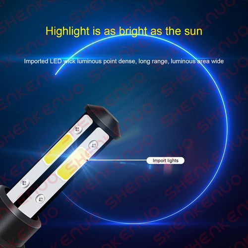 Para For Jeep Grand Cherokee 2014-2017 2018 V5 faro LED+Kit de luz antiniebla 6X - Picture 6 of 12