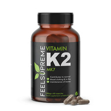 Vitamin K2 MK7 Heart and Bone Health Feel Supreme 60 Capsules