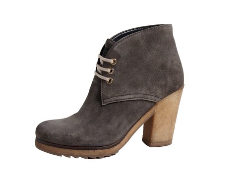 STERLING RIVER Ankle Cowboy Boots Gray Embroidery Vine Women  display picture 3