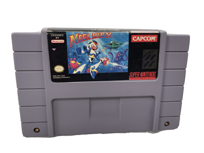 Mega Man X SUPER NINTENDO SNES Video Game Cartridge 1991 1992 NICE ...