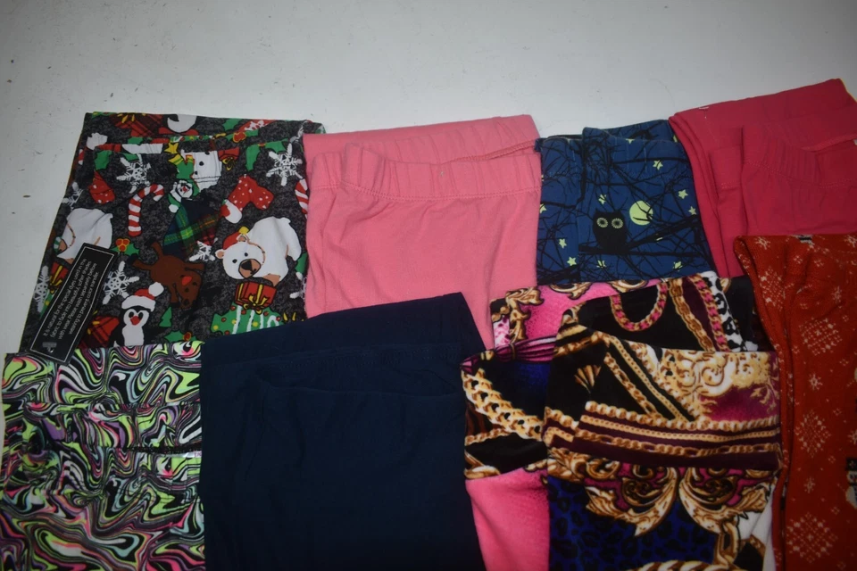Wholesale Bulk Lot of 11 Juniors Size Large 11 13 Casual Relaxed Leggings - Image 2 of 4