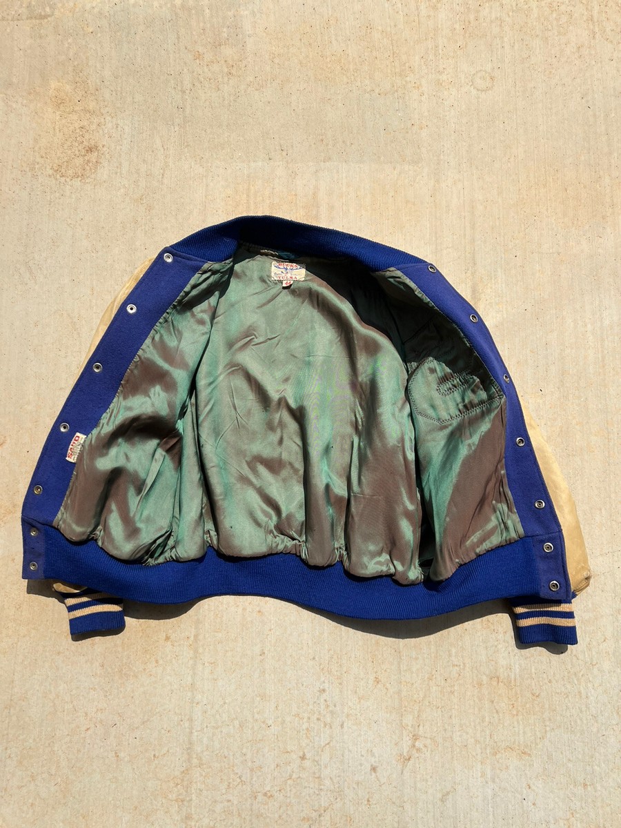 Veste Universitaire Vintage 80's Cheers Letterman - Bleue, Taille L - Rare