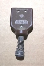 APPLIANCE CORD END 3-Prong VINTAGE Brown Black High Low 5A 250V 10A 125V NEW AG3