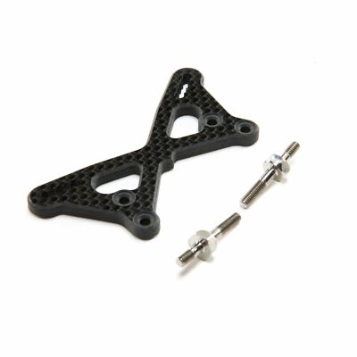 TEAM LOSI RACING Carbon Laydown Rear Tower +2mm – Für 22 5.0 Modelle
