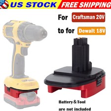 Battery Adapter For Craftsman 20V Max Battery Convert to for Dewalt 18V Tool New