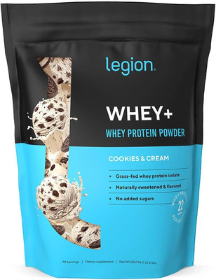 LEGION Whey+ Whey Protein Powder (Cookies & Cream) - Low Carb and Calorie Whey I