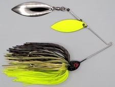 Custom Spinnerbait ~ Lightning Bug ~ 3/8 oz Double Willow