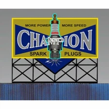 Miller Engineering ~ Small ~ Champion Sparkplug Animated Billboard ~ 5072