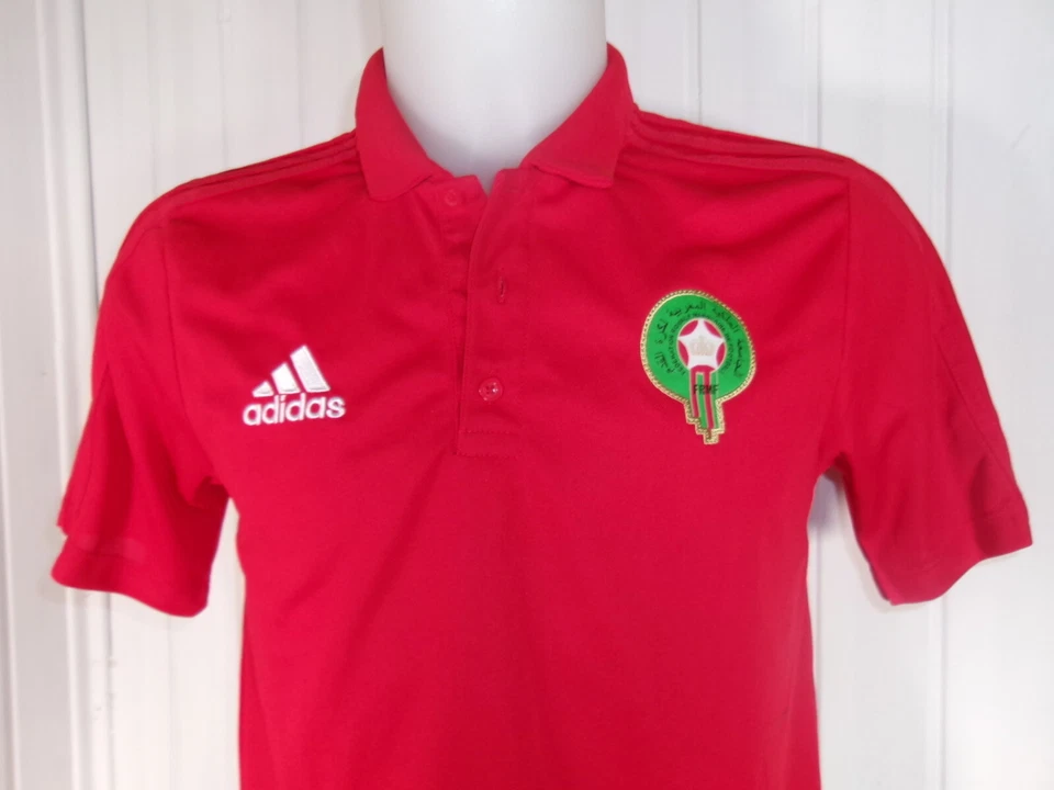 Maillot rouge/noir ADIDAS Federation Royale Marocaine de football (L/G) S 38 - Photo 3/4
