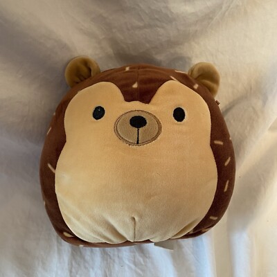 Squishmallow Hans Brown Hedgehog Plush Stuffed Super Soft 2017 KellyToy