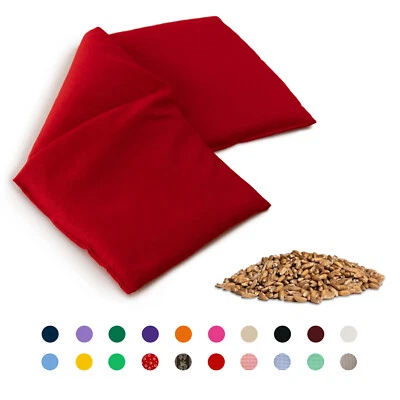 GIRAFFENLAND Dinkelkissen 50x20cm 3-Kammer, Wärmekissen Körnerkissen Dinkel Kissen, Farbwahl