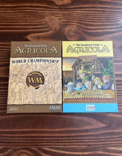 Agricola Board Game Expansions Bundle (World Championship And Gamer’s Decks)