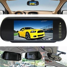 HD Rear View Camera 7" Mirror Monitor Parking Reverse System Pickup Van RV