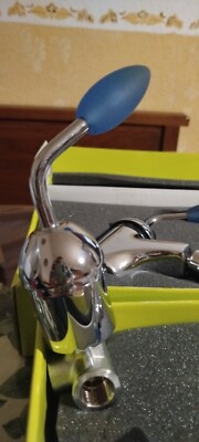 BADARMATUR MISCHBATTERIE Waschbecken Bidet und Dusche. NEU. Glasknöpfe 