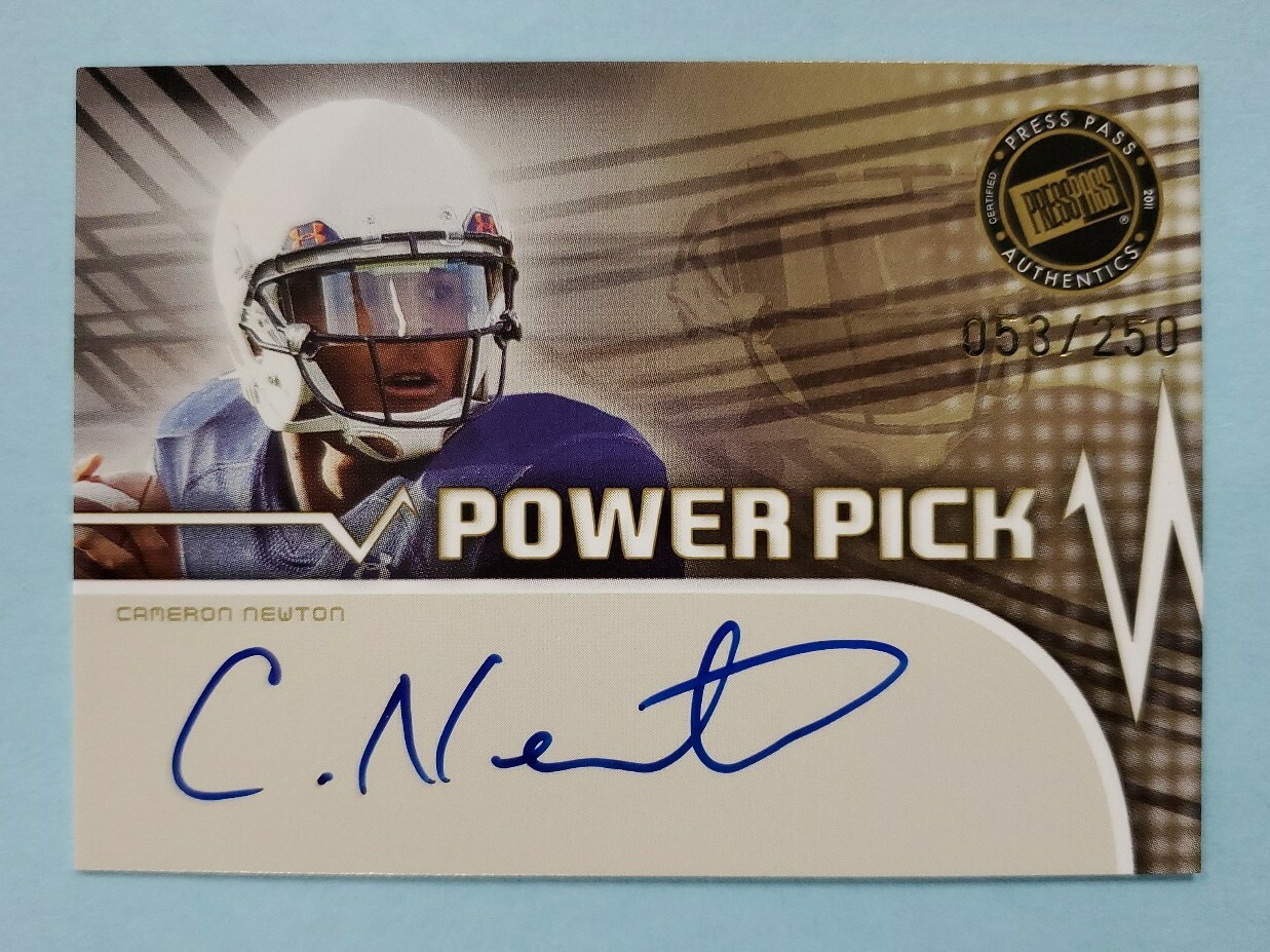 Cam Newton Autographed Signed Carolina Panthers 2011 Press Pass Auto Card /250 