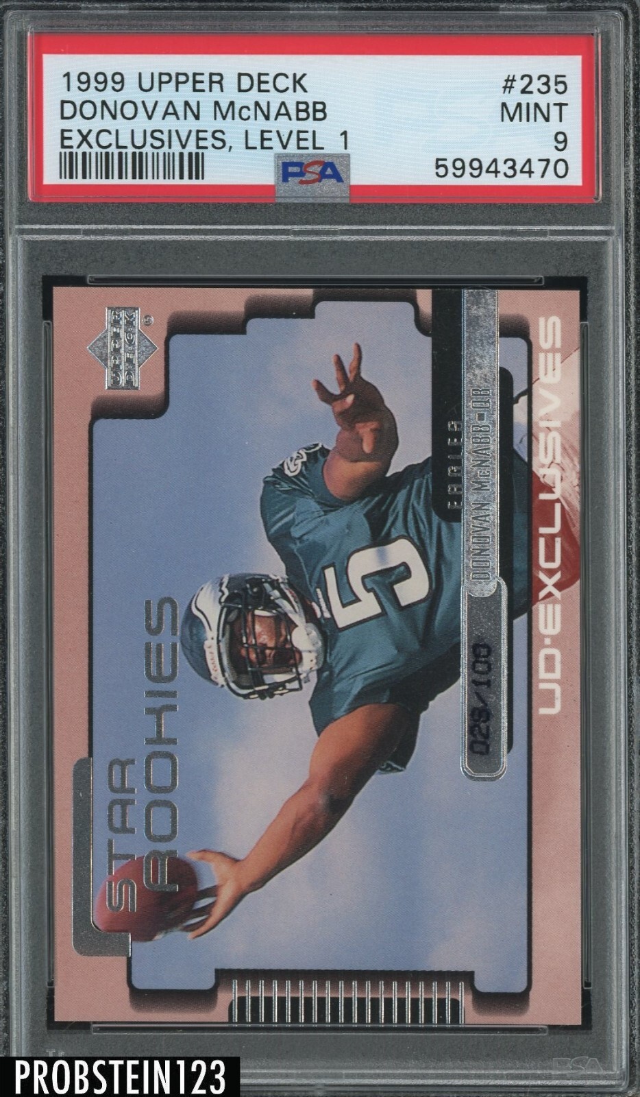 Donovan McNabb Upper Deck #235 Exclusives-Silver