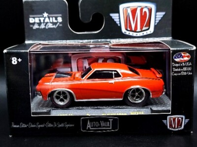2017 M2 MACHINES AUTO VAULT - 1970 MERCURY COUGAR ELIMINATOR ORANGE MEX03