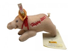 Steiff Animal Pig 033278 Happy 2000 - 18cm. Excellent Condition