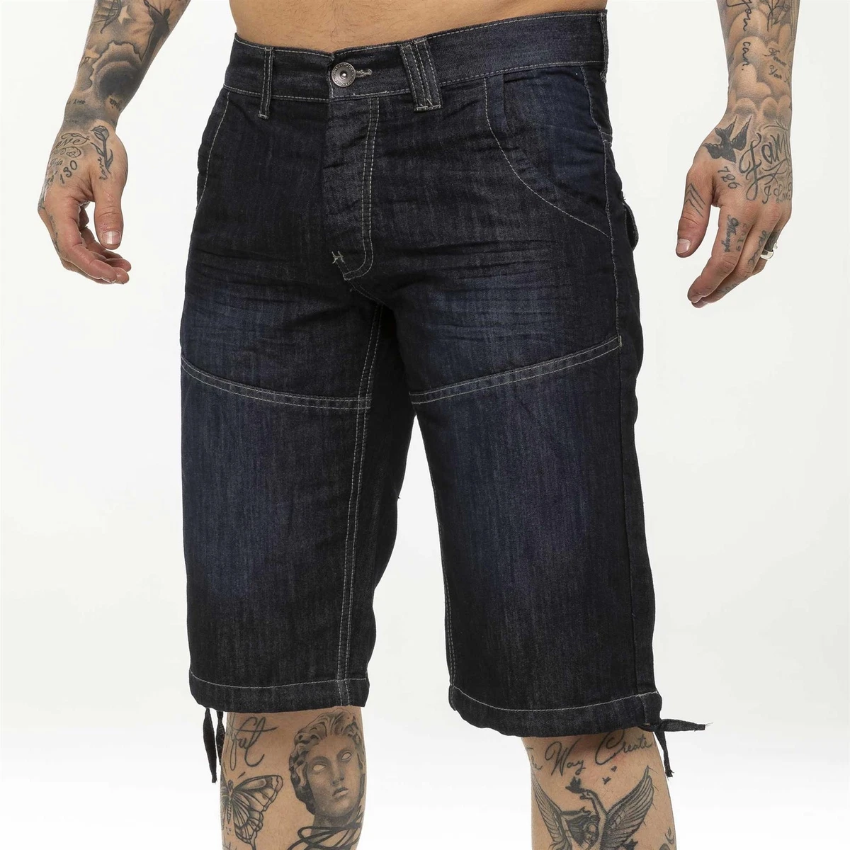 Mens denim top shorts uk