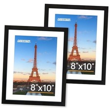 8x10 Picture Frame Set of Photo Frame with HD Plexiglass, Display 8" 10" 2