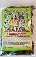 "7 Magical Plants" Plantas Magicas Ritual Aromatic Bath Herbs Mix 1-1/4oz