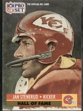 1991 Pro Set Hall of Fame Selection Jan Stenerud #31 Kansas City Chiefs
