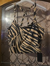 Animal Print Tankini Top South Beach Active Size 22. New With Tags