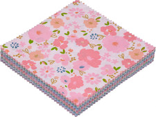 42 5-inch Fabric Squares - Charm Packs for Quilting 5 inch - 5" Charm Quilt Squa