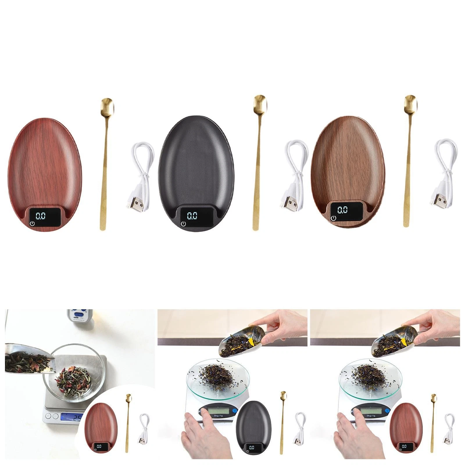 Kitchen Digital Scale Coffee Scale Portable Multifunctional Tea Leaves Scale