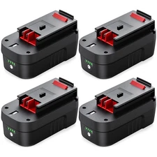 4Pack 18V 3.0Ah For Black and Decker 18 Volt Lithium-Ion Battery HPB18 HPB18-OPE