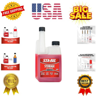 #ad Storage Fuel Stabilizer Keeps Fuel Fresh for 24 Prevents Corrosion Gasolin... $26.39