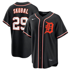 Tarik Skubal Detroit Tigers Nike Fashion Replica Black Out Jersey