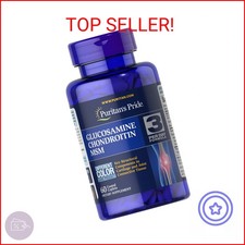 Puritan's Pride Double Strength Glucosamine Chondroitin MSM Joint Soother 60 Cap
