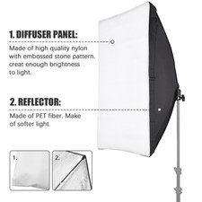 50 70cm Studio Photography Softbox With E27 Socket Carry Bag For Live Strea SGLZ