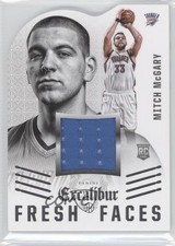 2014-15 Panini Excalibur Fresh Faces Die-Cut Jerseys Mitch McGary #17 0f8