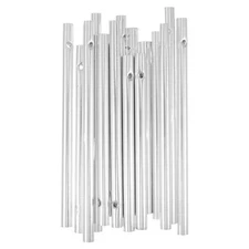  16 Pcs Wind Chime Parts Outdoor Decor Deep Tone Tubes Metal Aluminum