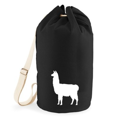 Seesack Lama Silhouette Geschenkidee Lama Geschenk Präsent Mitbringsel Souvenir