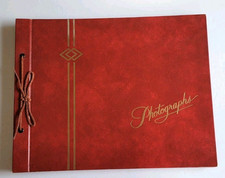 Vintage Empty Photo Album Scrapbook 14"x 11" 27 2-Sided Pages Unused