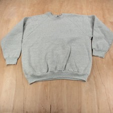 FRUIT OF THE LOOM 50/50 blend raglan sweatshirt XL tag vtg 80s 90s usa blank