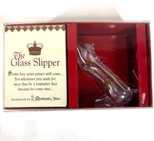 Roman Inc The Glass Slipper Holiday Christmas Tree Ornament Cinderella w/ Box