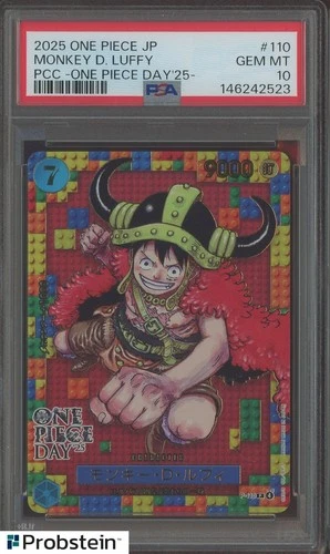 2025 One Piece JPN PCC One Piece Day '25 #110 Monkey D. Luffy PSA 10 GEM MINT