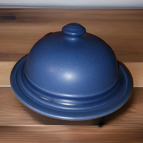 Plato Tapa Mantequilla Pfaltzgraff AZUL REAL* Estado Casi Nuevo.