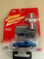 Johnny Lightning Mustang #26 1973 Ford Mustang Mach 1 in Blue F17