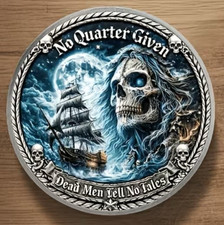 Pirate With Skull Crossbones Design Novelty Coin